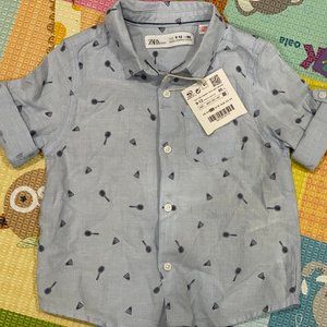 BRAND NEW with tags Zara baby boy button down shirt